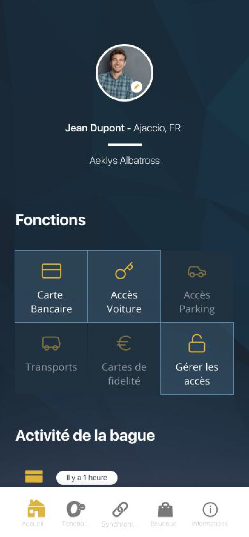 Aeklys écran 3