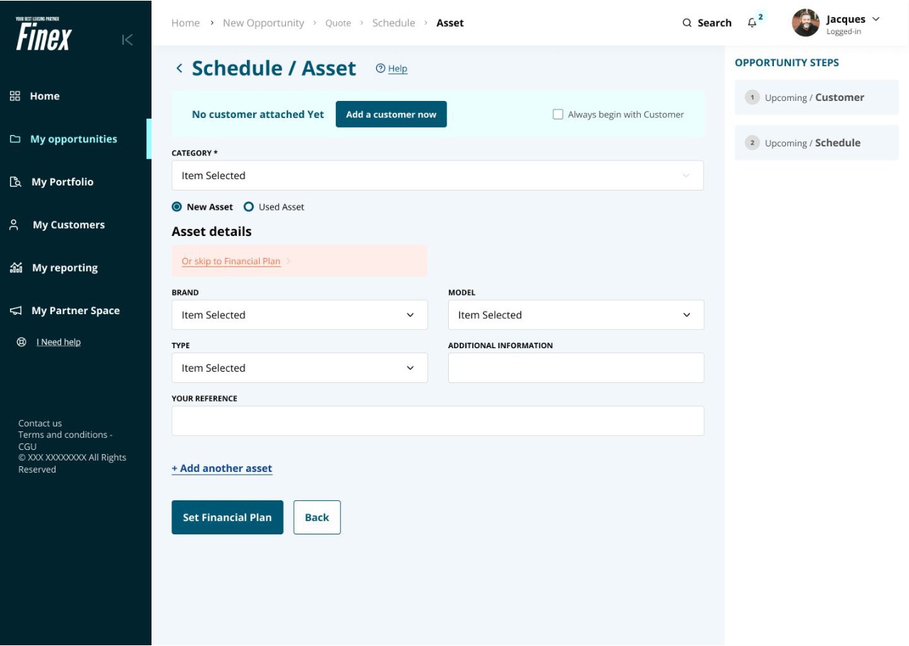 BNP Partner Portal écran 1