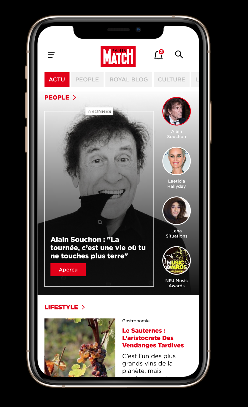 Paris Match App — People, Alain Souchon